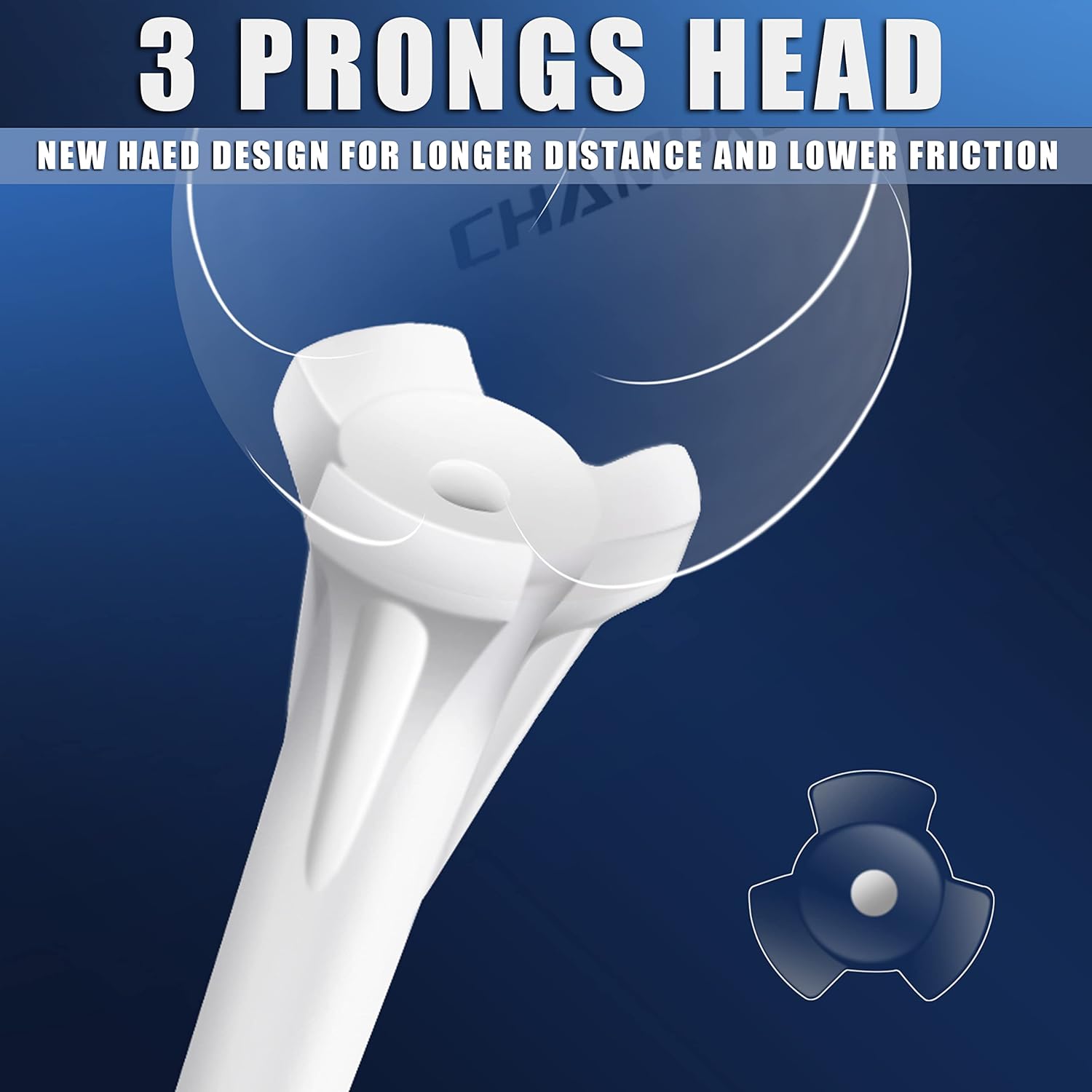 Professional 3 Prongs Golf Tees 120 Pack