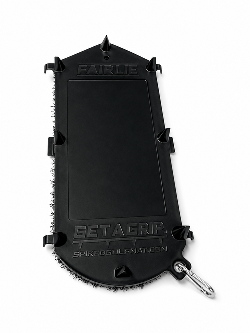 Multi Spiked Golf Mat With Integrated Clips for Alignment Sticks