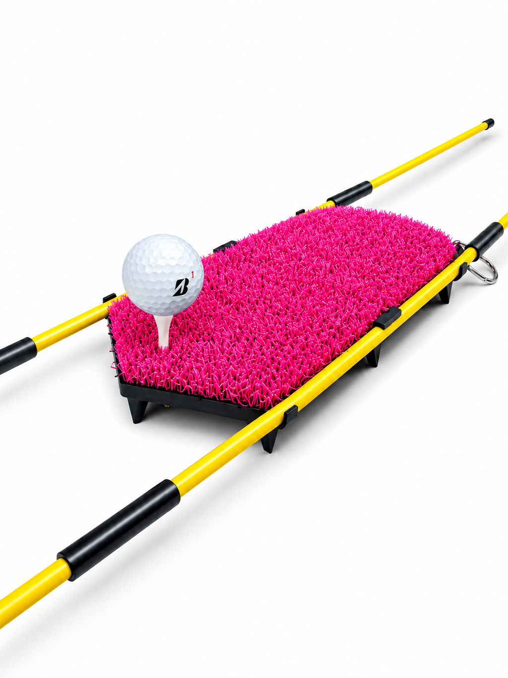 LIMITED EDITION Multi Spiked Golf Mat With Integrated Clips for Alignment Sticks