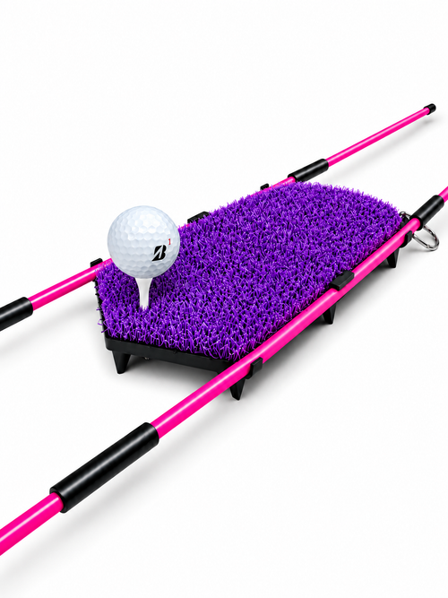 LIMITED EDITION Multi Spiked Golf Mat With Integrated Clips for Alignment Sticks